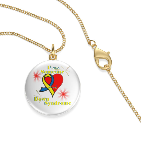"I Love Someone with Down Syndrome" Single Loop Necklace