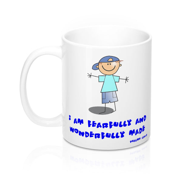 "Wonderfully Made" Boy Mug 11oz