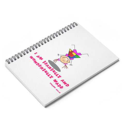 "Wonderfully Made" Autistic Spiral Notebook - Ruled Line