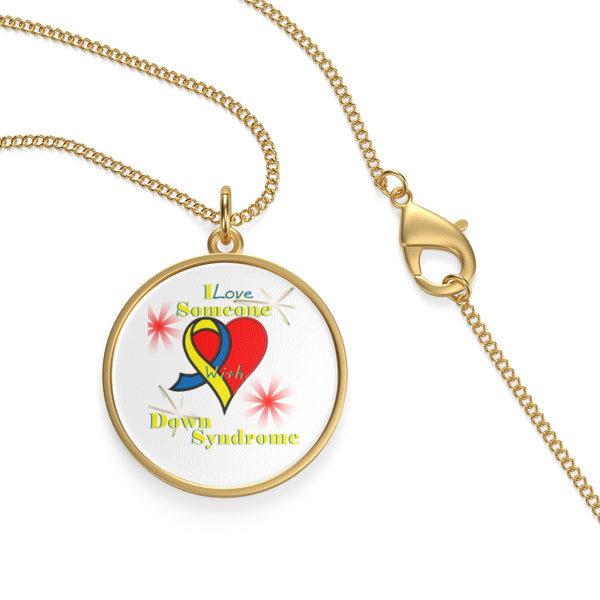 "I Love Someone with Down Syndrome" Single Loop Necklace