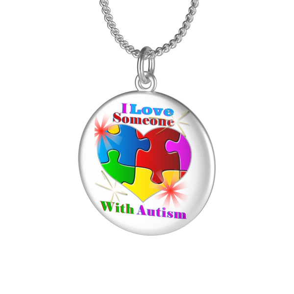 "I Love Someone with Autism" Single Loop Necklace