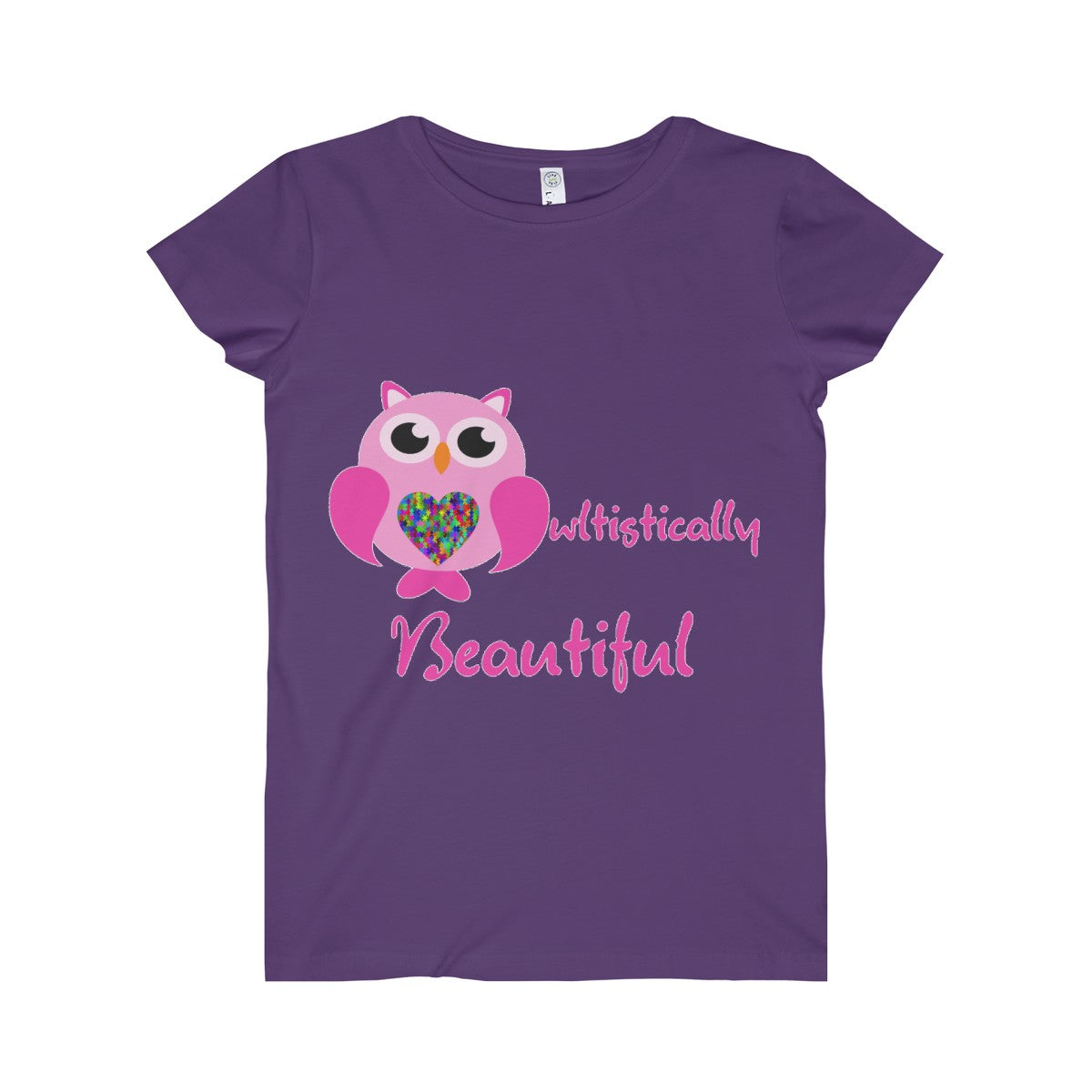 "Owltistically Beautiful" Autistic Women's Fine Jersey Tee