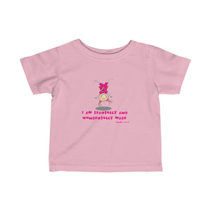 "Wonderfully Made" Down Syndrome Girl Infant Fine Jersey Tee