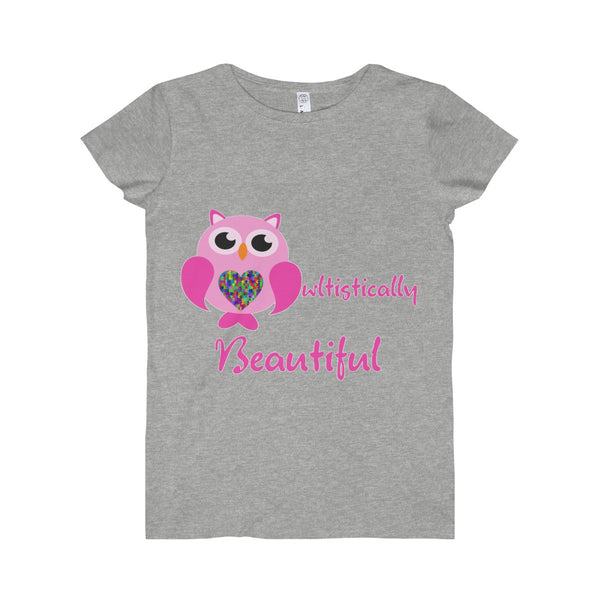 "Owltistically Beautiful" Autistic Women's Fine Jersey Tee