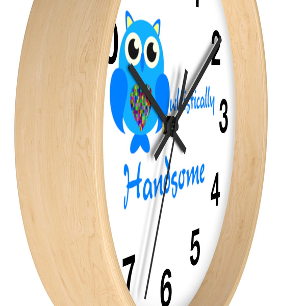 "Owltistically Handsome" Wall clock