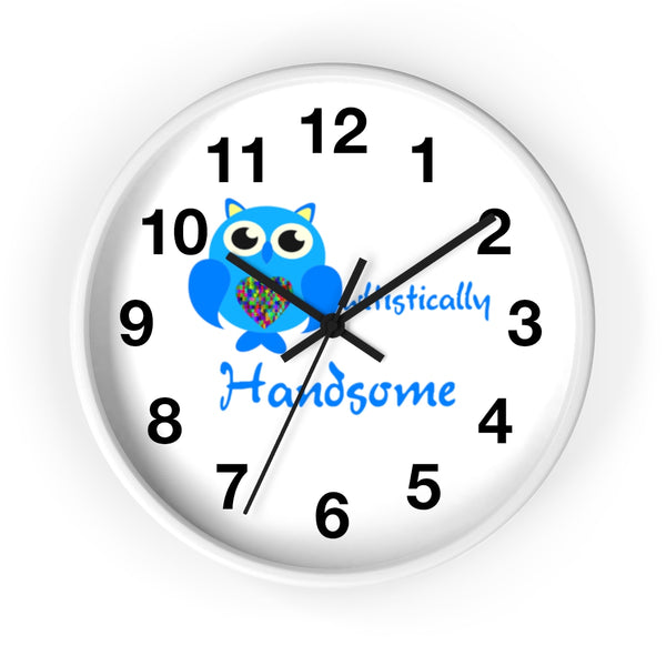 "Owltistically Handsome" Wall clock